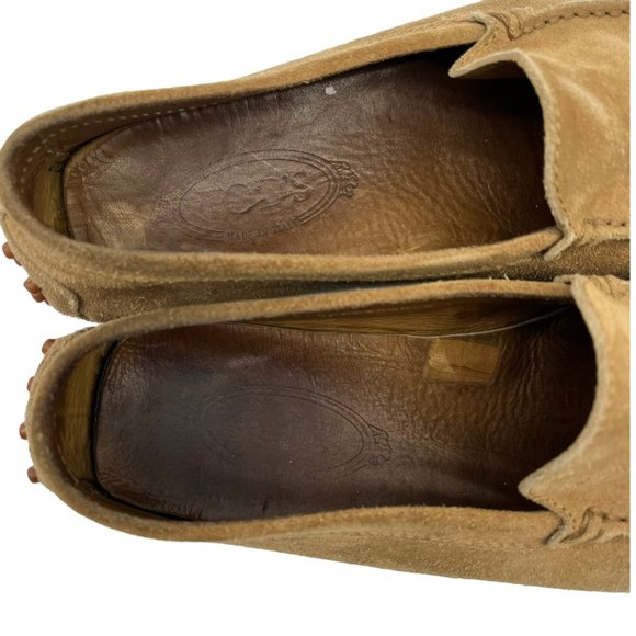 TOD\'S Men\'s Gommino Driving Shoes in Nubuck Suede Loafers Brown Tan US 9.5 main image 13